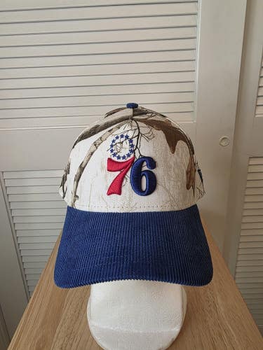 NWS Philadelphia 76ers Real Tree Camo 9forty Aframe Snapback Hat NBA