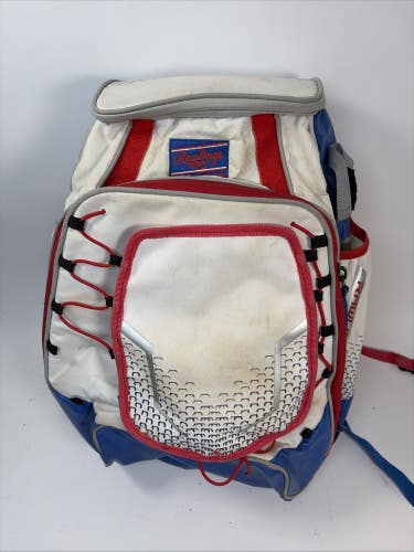 Rawlings The Mark of the Pro Baseball Backpack, Blue/White
