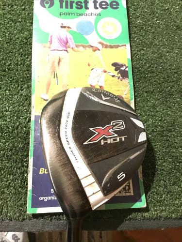 Callaway Left Handed Ladies X2 Hot 5 Wood Aldila Graphite Shaft (39.5)