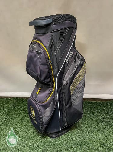 PING Black/Grey/Yellow Cart/Carry Bag Single Straps Golf Bag