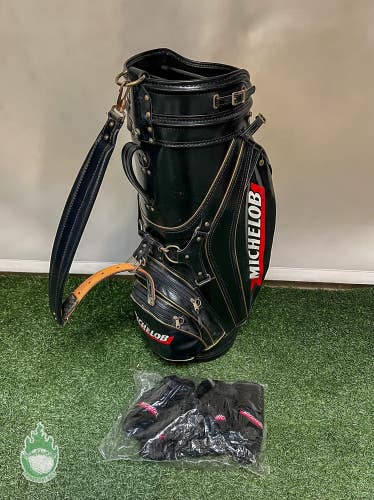 Used Michelob Staff Golf Bag 6-Way Rainhood Not Included ***Headcovers***
