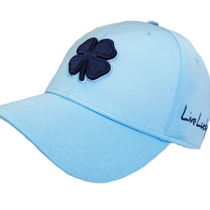 NEW Black Clover Premium Clover #102 Navy/Carolina Blue Fitted S/M Golf Hat