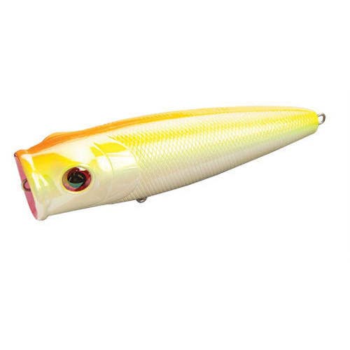 Tsunami Surface Popper TSP5F-101 Topwater Baits Orange 5-Inches 3D Eyes DSG196