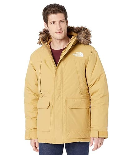 The North Face McMurdo Jacket Men's XL Yellow Waterproof Full Zip Parka CLO988