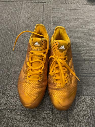 Used Adidas ADIZERO GOLD BB/SB Cleats Gold Senior 9 11614-S000234048