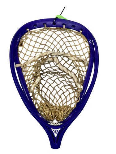 Used Warrior NEMESIS 2 STRUNG ROYAL BLUE GOALIE HEAD Mens Lacrosse Head Royal Blue 11347-S000266738