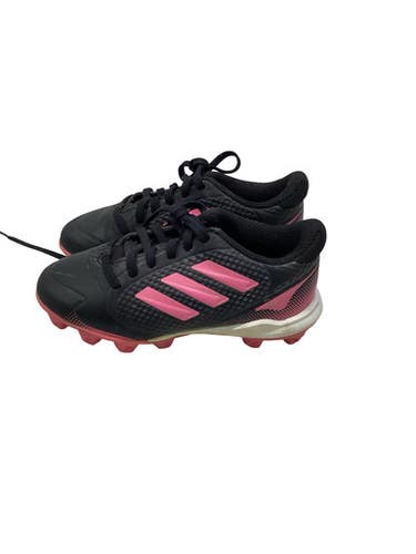 Used Adidas PURE HUSTLE BLACK/PINK BB/SB Cleats Black Youth 12.0 11347-S000266714