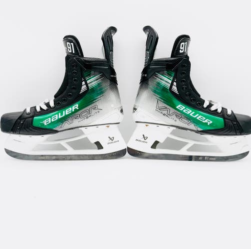 Custom Green Tyler Seguin Bauer Vapor Hyperlite 2 Hockey Skates R:11 1/8 L: 11 5/8 D/A-296-LS Fly TI