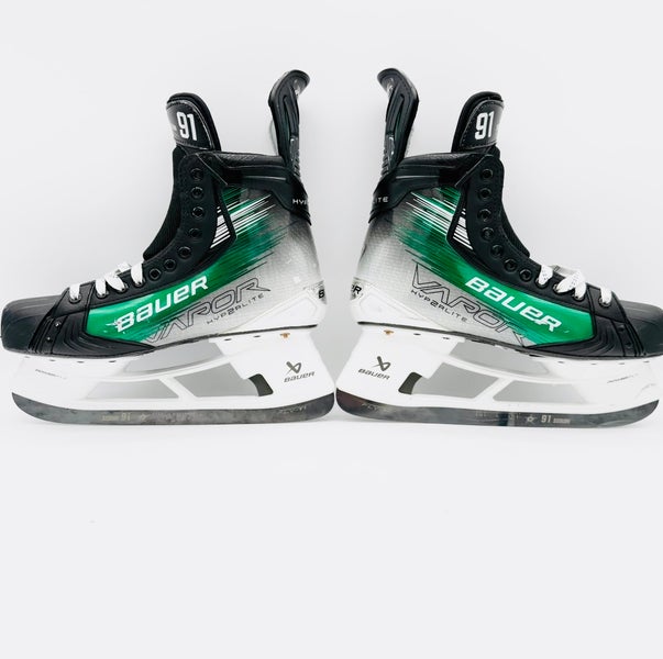 Custom Green Tyler Seguin Bauer Vapor Hyperlite 2 Hockey Skates R:11 1/8 L: 11 5/8 D/A-296-LS Fly TI