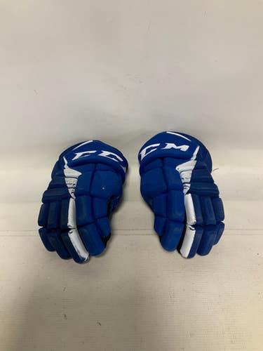 Used CCM FT485 Senior Gloves Royal Blue 14" 11823-S000038172