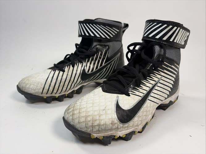 Nike Strike Shark Football/Lacrosse Cleats, Black/White, Size 6Y