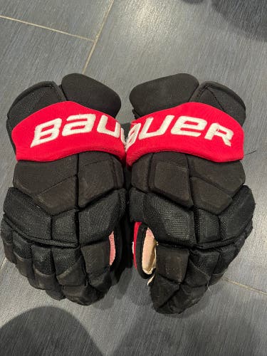 Bauer Swiss National Team Pro Stock Gloves Used
