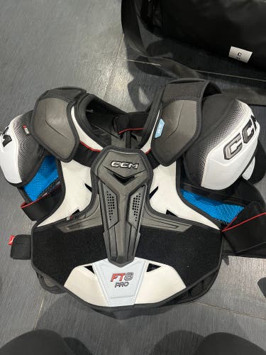Pro Stock Custom Sew XL Senior CCM Jetspeed FT8 Pro Shoulder Pads
