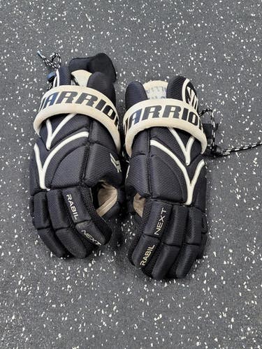 Used Warrior RABIL NEXT Lacrosse Gloves Mens Black SM 11849-S000038559