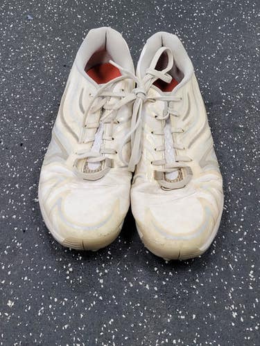 Used Under Armour COMMAND TURF LAX Cleats Womens White Senior 10.5 11849-S000038555