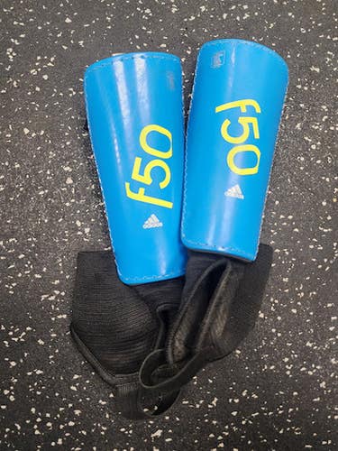 Used Adidas Soccer Shin Guards Junior Royal Blue LG 11849-S000038629