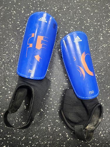 Used Adidas Soccer Shin Guards Junior Royal Blue LG 11849-S000038628
