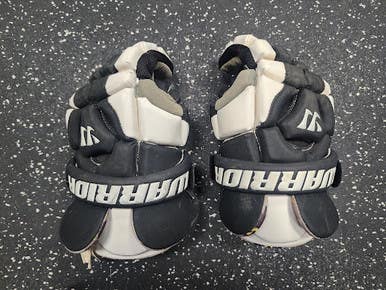 Used Warrior RIOT II Lacrosse Gloves Mens Black/White 12" 11849-S000038614