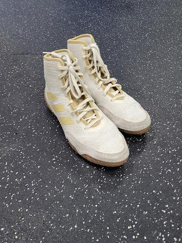 Used Adidas Wrestling Shoes White Senior 8 11849-S000038592
