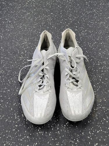 Used Adidas ADIZERO Adult FB Cleats Grey Senior 11.5 11849-S000038578