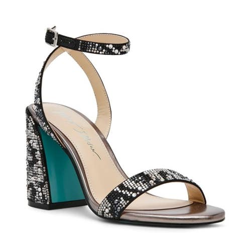 Blue by Betsey Johnson Jet Sandals Women's 6 Tan Ankle Strap Block Heel NCZ252