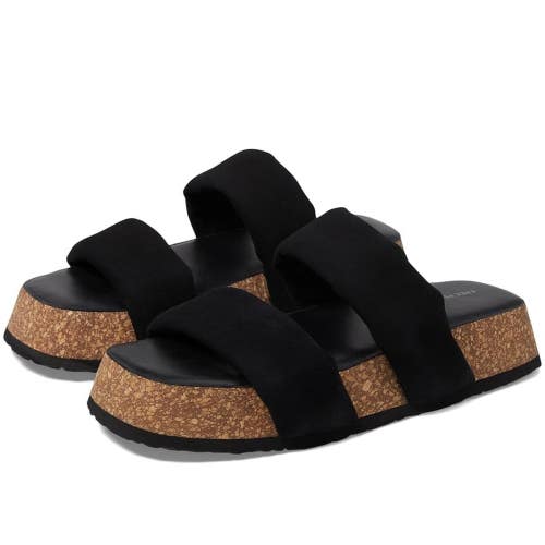 Free People Fairmount Flared OB1864352 Sandals Womens US 7.5 Black Slip-On NCZ31