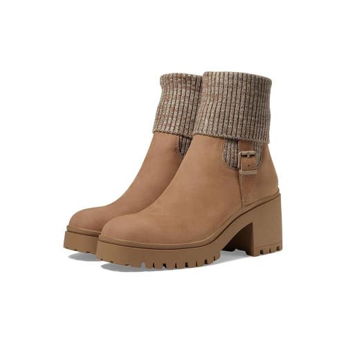 Blondo Roary Women's US 10 Sand Nubuck Leather Waterproof Ankle Boots NCZ235