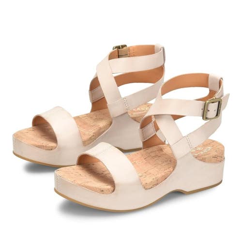 Kork-Ease Yadira Sandals Women's US 8 Natural Leather Adjustable Strap NCZ238