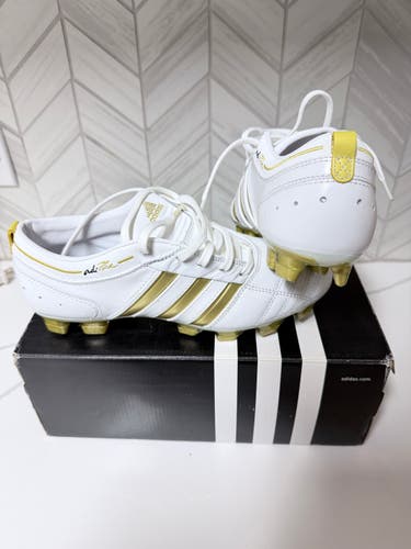 White Unisex 5Y (Big Kids / Youth) Adidas Adipure Trainers Cleats (New)