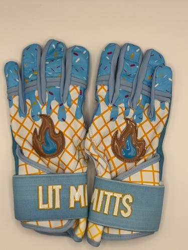 Lit Mitts Youth Medium Batting Gloves (New)