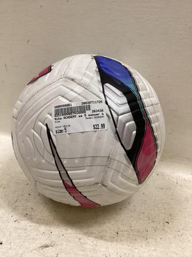 Used Nike ACADEMY All Size Soccer Ball White 5 11725-S000499061