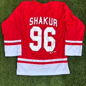 Y2K NHL Detroit Red Wings Tupac Men's Hockey Jersey XL (Used)