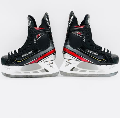 Nearly New Custom Bauer Vapor 2X Pros Hockey Skates (V-Cut)-8 3/8 D/A-280-No Insoles-LS Pulse Ti