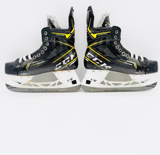Custom NHL Pro Stock CCM Super Tacks AS3 Pro Hockey Skates-8-Regular Fit-271-StepSteel Black