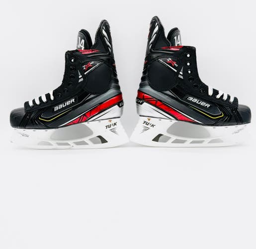 Nearly New Custom Bauer Vapor 2X Pros Hockey Skates (V-Cut)-8 3/8 D/A-280-No Insoles-LS Pulse Ti