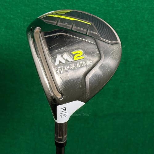 LH TaylorMade M2 2017 15 Fairway Wood 3 Factory REAX 65 Graphite Stiff