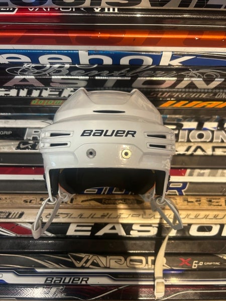 Bauer Re-Akt 75 Ice roller Hockey Helmet White Large No cage