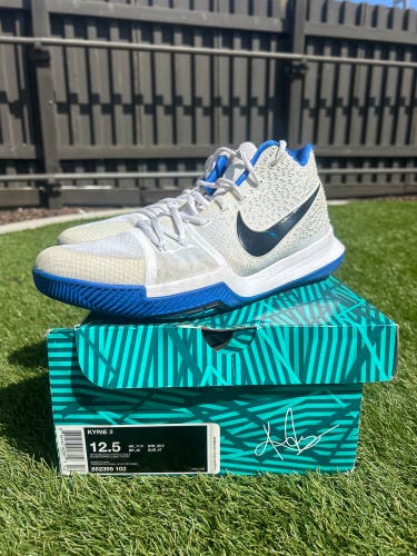 2016 Nike Kyrie 3 Hyper Cobalt Size M 12.5 (W 13.5) Shoes (Used)