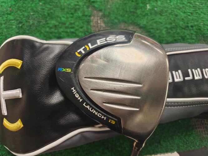 RXS TeeLess (T)LESS Driver 13 High Launch Regular Flex Shaft w Headcover