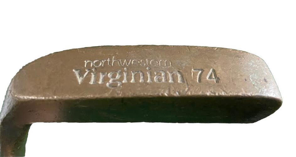 Northwestern Virginian 74 Napa Brass Blade Putter   RH Steel 34" Vintage Grip