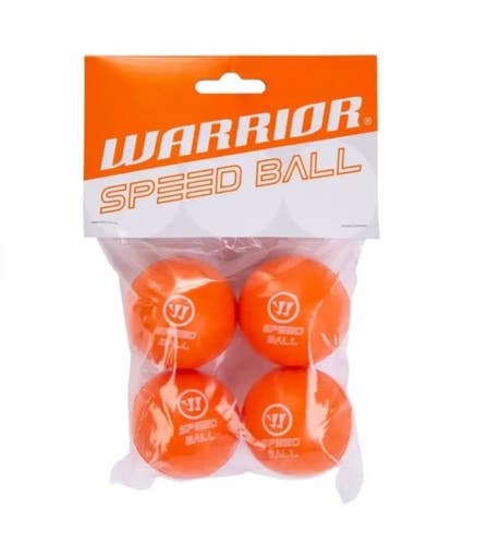 New Warrior Mini Stick Speed Knee hockey balls Pack of 4