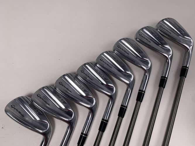 TaylorMade P790 2017 Iron Set 4-PW+AW SteelFiber FC90 CW F3 Regular Mens RH