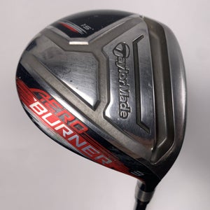 TaylorMade Aeroburner Black 3 Fairway Wood 15* REAX 55g Stiff Graphite Mens RH