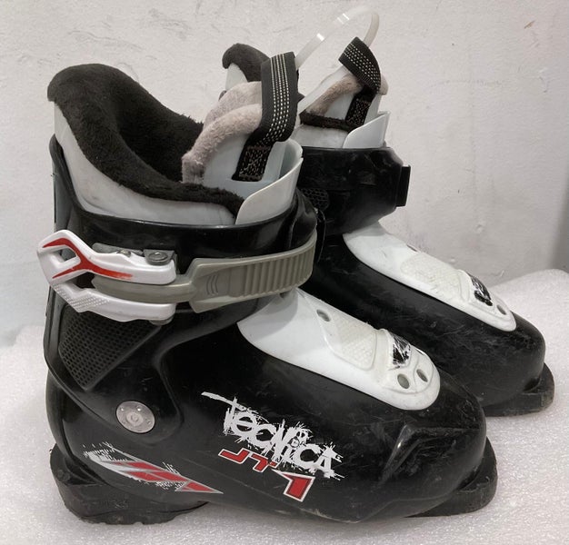 Mondo 19 & 19.5 Kid's Tecnica All Mountain JT1 Ski Boots (Used) (SY2899)