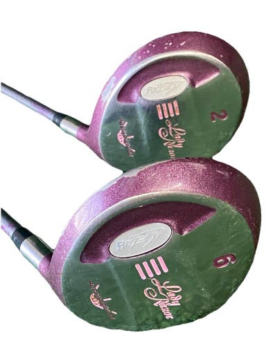 Lady Razor Fairway Wood Set 2w, 6w RH Acer Ladies Graphite Good Arthritis Grips