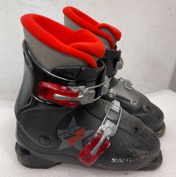 Mondo 19 & 19.5 Kid's Salomon All Mountain T2 Ski Boots (Used) (SY2901)