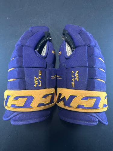 CCM Gloves (Purple/Gold)
