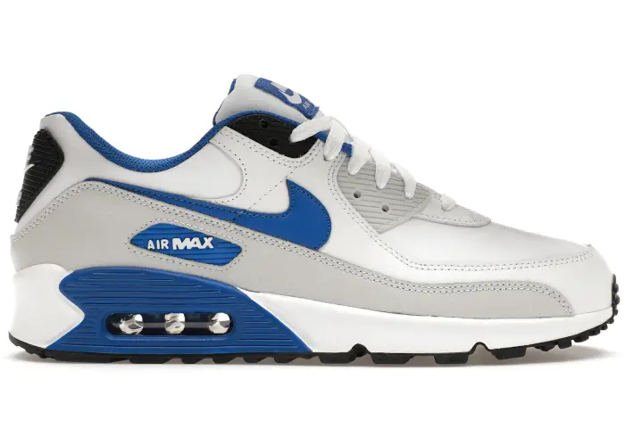 Size 9M/10.5W - Nike Air Max 90 White Game Royal (NO BOX) FN6843-100