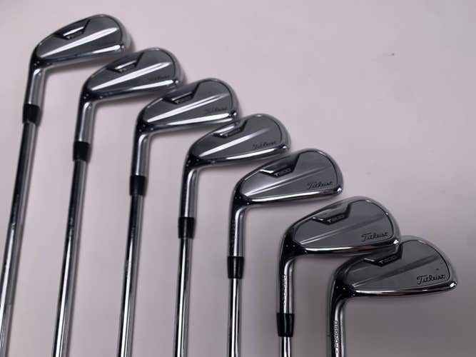 LEFTY Titleist T200 2021 Iron Set 4-PW True Temper Black S300 Stiff LH -1/2''