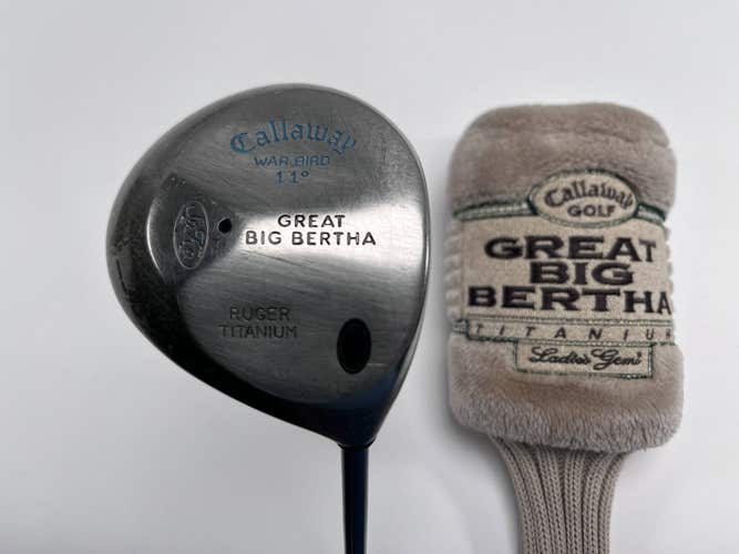Callaway Big Bertha Warbird Driver 11* GEMS Ladies Graphite Womens RH HC